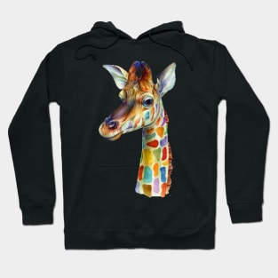 Image: Watercolor, Giraffe Hoodie